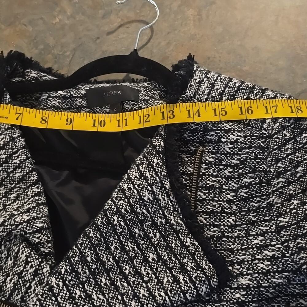 J. Crew Black and Gray Textured Blazer - Picture 6 of 8